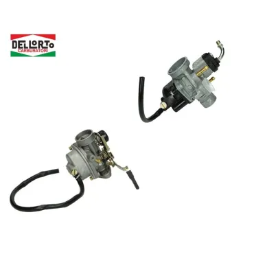 carburateur dellorto choke electrisch 17.5mm past op aerox va2002, f10, f12, f15, ludix, speedfight 3, viva va2008 2t