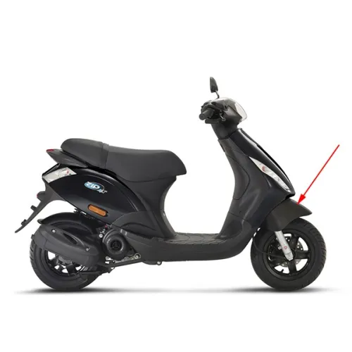 voorspatbord Piaggio origineel zwart past op zip 4t, zip2000 1b000996