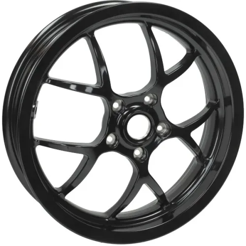 wiel BGM pro sport (zie opmerking) voor/achter 13 inch glans zwart past op gts 250cc, gts 300, gtv, gts 125cc bgm7660gb