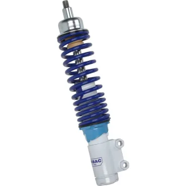 schokbreker sebac voorvork hydraulisch verstelbaar (made in EU) voor blauw/wit past op et2-et4, lxv, vespa S, zip sp