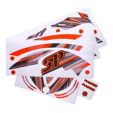 stickerset GP1 oranje fluor 16-delig past op zip sp