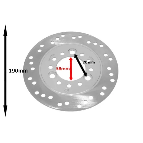 remschijf orig voor 190mm past op china lx/napoli, china retro/torino, china vespa S, sco china 4t 40200001bz