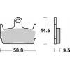 remblokset sbs achter past op jet4-4t, x8r 129hf