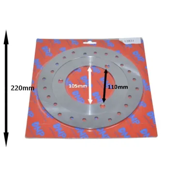 remschijf voor 220mm past op x8r