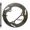 remschijf moto-master voor 220mm rvs past op x8ropop