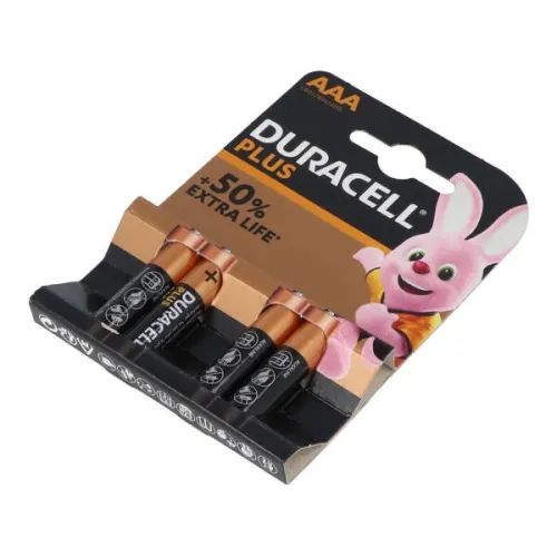 batterij duracell 1,5v AAA 4 stuks