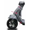 sierstrip Piaggio origineel beenschild 2018 links zwart glans past op gts 125cc, gts 300 (euro4), gts alle mod. 1b006679