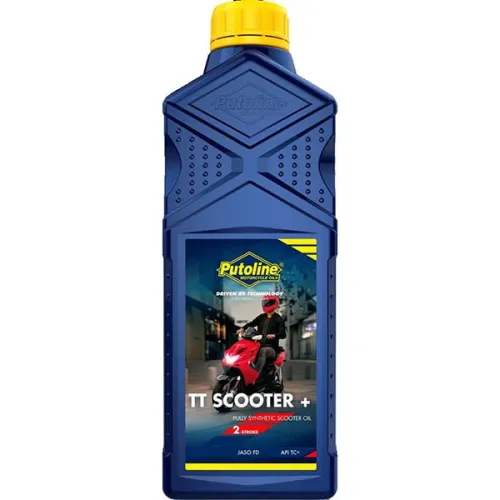 smeermiddel putoline olie 2t vol synth TT scooter+ 1L fles 70477