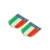 sticker vlag 3d Italia klein dik 2pcs