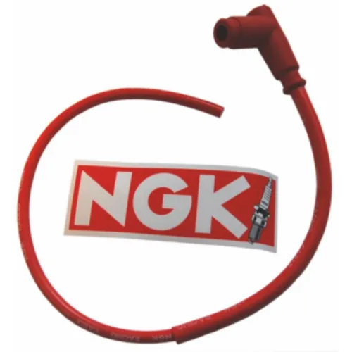 bougiekap ngk + kabel silicone race rood past op univ cr4