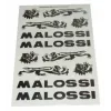 stickerset malossi chroom/grijs 12-delig 3314465