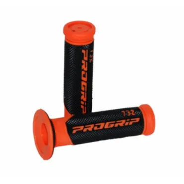 handvatset progrip zwart/oranje past op scooter 732