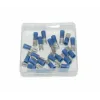 kabelstekker plat vrouw 4.8mm blauw 25pcs