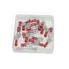 kabelstekker plat vrouw 6.3mm rood 25pcs