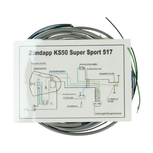 kabelboom supersport grijs past op 517, ks50