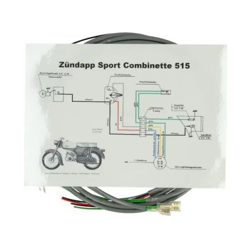 kabelboom sport combinette grijs past op zund mod. 515