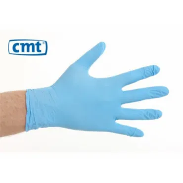 werkplaats cmt handschoenset nitril poedervrij S blauw 100pcs