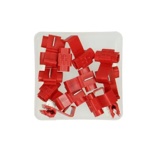 kabel verbindingsstuk rood 12pcs