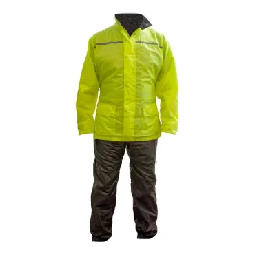 kleding lem regenpak S zwart/geel