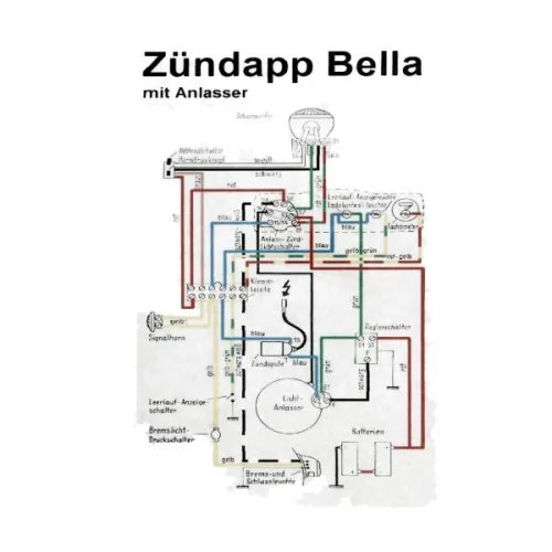 kabelboom startmotor past op bella 203opop