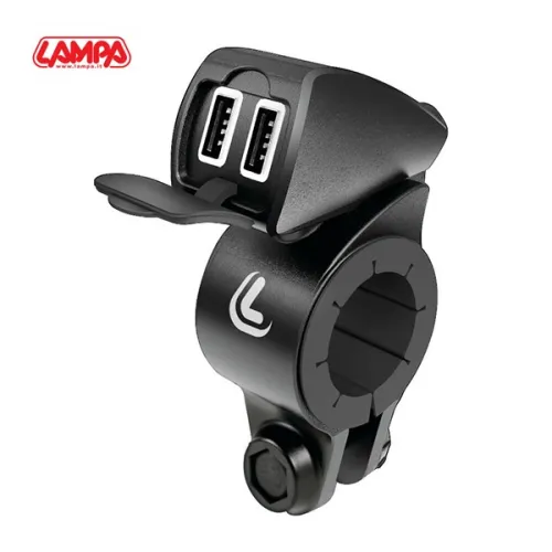 aansluiting lampa USB stuur 12/24v (snellader) Fix Trek 21/32mm 38828