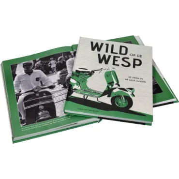 accessoire boek historie Vespa in NL Wild op de Wesp past op vespa