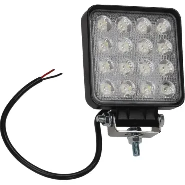 verstraler DMP led 12v 16 leds + bev. set zwart past op univ