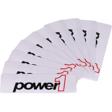 sticker Power1 (100x30mm) 10 stuks