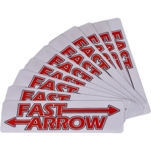 sticker Fast Arrow (100x30mm) 10 stuks