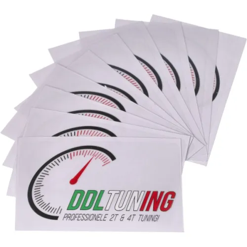 sticker DDL 100x60mm 10 stuks