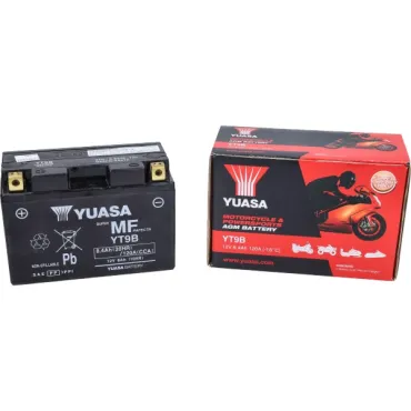 accu yuasa yt9b sla/gel past op fly 4t, liberty 4t, lx 4t, runner