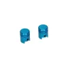 ventieldopset DMP mod. zuiger blauw alu 2pcs