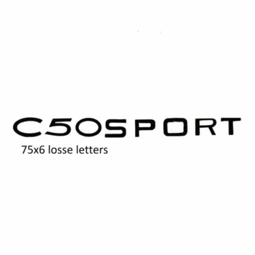 sticker benzinetank c50 sport zwart