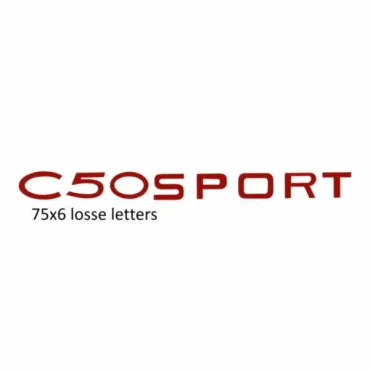 sticker benzinetank c50 sport rood