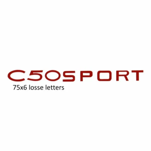 sticker benzinetank c50 sport rood