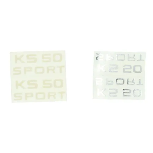 sticker goud past op ks50 sport