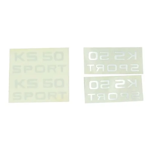 sticker zilver past op ks50 sport