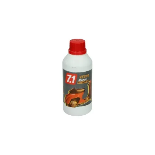 smeermiddel malossi olie 80W90 transmissie-olie 7.1 vespa 250mL fles past op pk50 schakel 7614336b