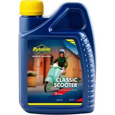 smeermiddel putoline olie 2t classic scooter 1L fles 74100