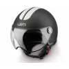 helm lem demi-jet coolmax roger XL 61/62 zwart mat/wit