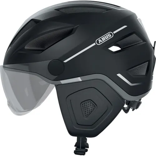 helm abus pedelec/snorfiets 2.0 met vizier led NTA-8776 keur urban XS-S 51/55 velvet black