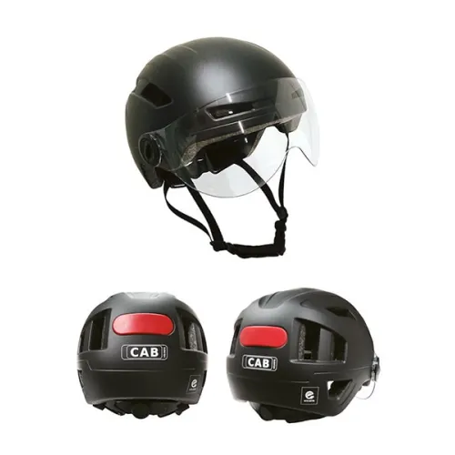 helm CAB pedelec/snorfiets + vizier NTA-8776 keur safety S/M 52/57 zwart mat