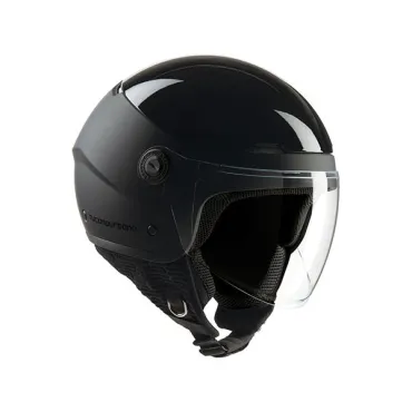 helm tucano demi-jet el 'pop M zwartglans/zwart mat