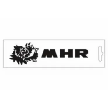 sticker univ malossi mhr woord [mhr] + leeuw 16cm zwart 339772opop