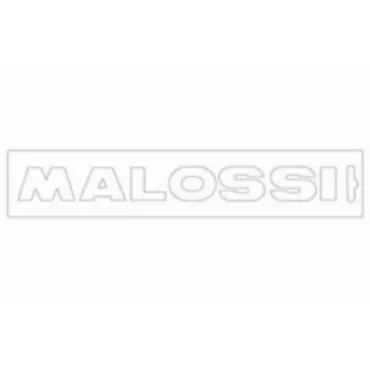 sticker univ malossi woord [malossi] 16cm wit 339778opop