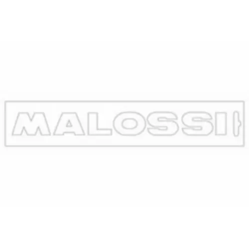 sticker univ malossi woord [malossi] 16cm wit 339778opop