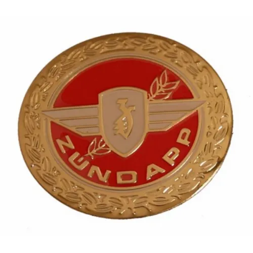 sticker logo rond rood/goud past op zundapp z440-20.100/r