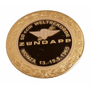 sticker logo rond zwart/goud past op zundapp monza z517-12.127