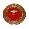 sticker logo rond rood/goud past op zundapp monza z517-12.127/r