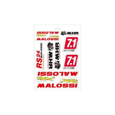 stickerset malossi rst 10-delig past op univ 339780.16